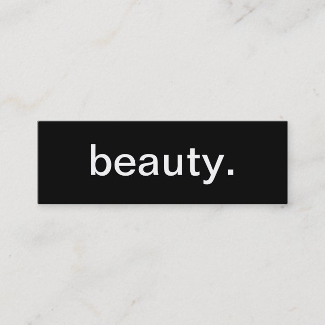 Mini Carte de visite de beauté (Devant)