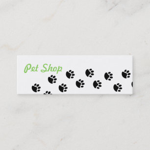 Mini Carte de visite de boutique pour animaux