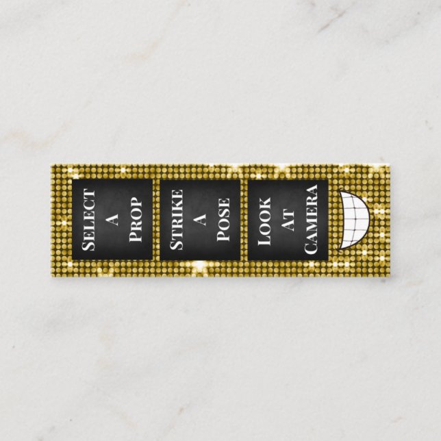 Mini Carte de visite de cabine photo (Devant)