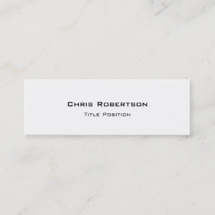 Mini Carte de visite de charme noir blanc et fin tendan