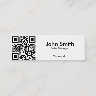Mini Carte de visite de code de QR