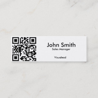 Mini Carte de visite de code de QR