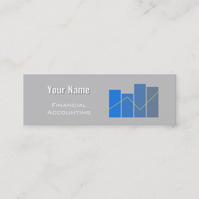 Mini Carte de visite de comptabilité financière (Devant)