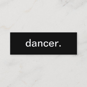 Mini Carte de visite de danseur
