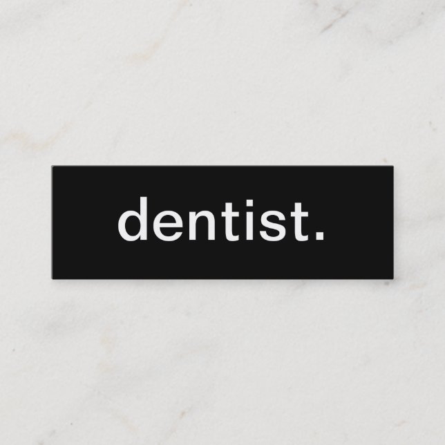 Mini Carte de visite de dentiste (Devant)