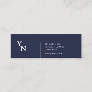 Mini carte de visite de disposition