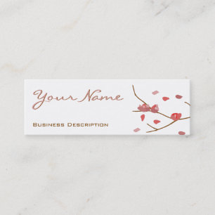Mini Carte de visite de fleurs d'amandes