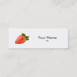 Mini Carte de visite de fraise