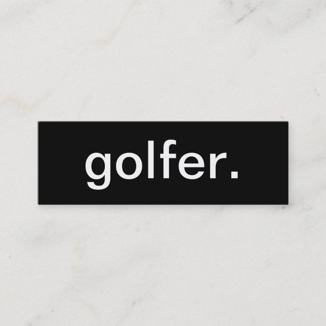 Mini Carte de visite de golfeur (Devant)