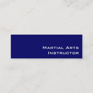 Mini Carte de visite de l'instructeur des arts martiaux
