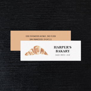Mini Carte de visite de logo professionnel de boulanger