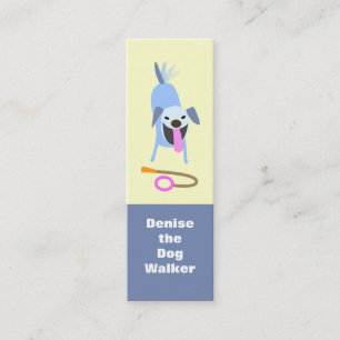 Mini Carte de visite de marcheur de chien