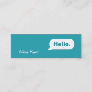 Mini Carte de visite de message de messagerie instantan