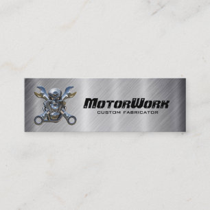 Mini Carte de visite de moto d'acier inoxydable de Faux