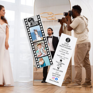 Mini Carte de visite de photographe de mariage en bande