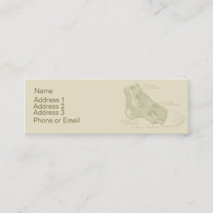 Mini Carte de visite de pied d'Antatomy