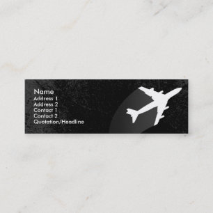 Mini Carte de visite de pilote d'avion ou de steward