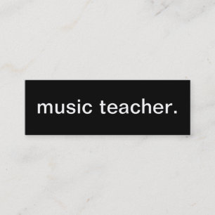 Mini Carte de visite de professeur de musique
