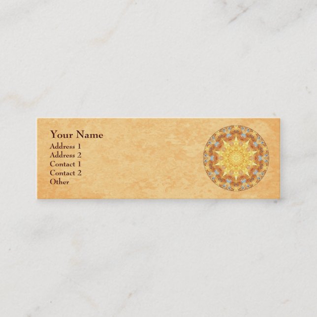 Mini Carte de visite de profil de mandala de (Devant)