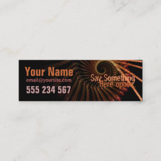 Mini carte de visite de profil électrozArt #003