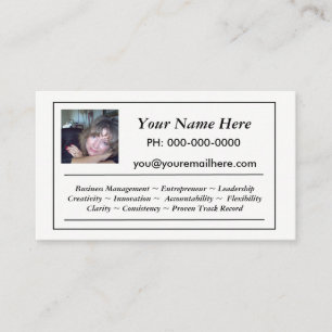 Mini carte de visite de résumé