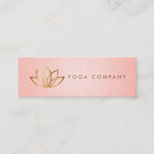 Mini Carte de visite de rose d'instructeur de yoga de