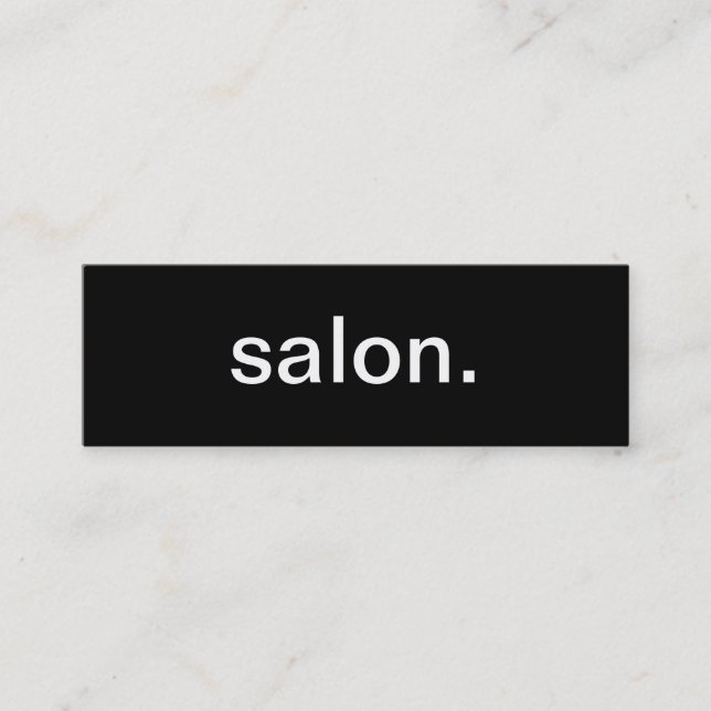 Mini Carte de visite de salon (Devant)