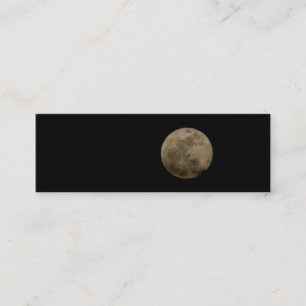 Mini carte de visite de signet de Pleine lune
