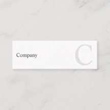 Mini carte de visite de typo minimal professionnel