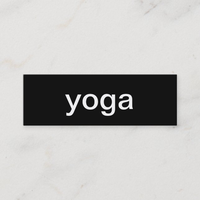 Mini Carte de visite de yoga (Devant)