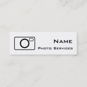 Mini Carte de visite des services photo