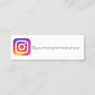 Mini carte de visite d'espace instagram