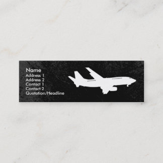 Mini Carte de visite d'industrie d'avion