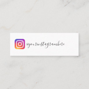 Mini carte de visite d'instagram