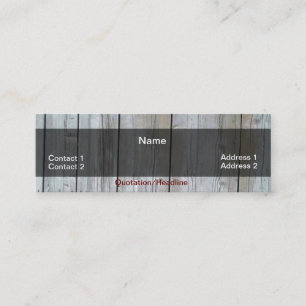 Mini Carte de visite en bois