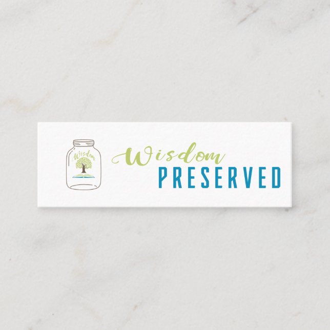 Mini Carte de visite entièrement personnalisable,  (Devant)