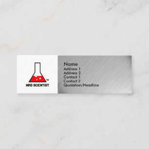 Mini Carte de visite fou de scientifique