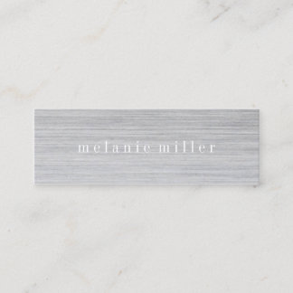 Mini Carte de visite - grain gris