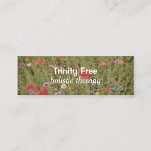 Mini Carte de visite holistique floral minimal de