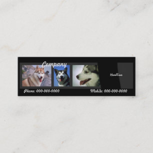 Mini Carte de visite Huskies