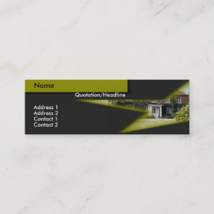 Mini Carte de visite immobilier
