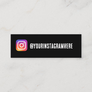 Mini carte de visite instagram