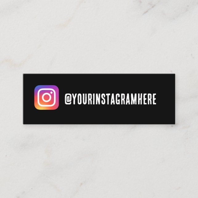Mini carte de visite instagram (Devant)