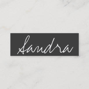 Mini Carte de visite maigre chic élégant de maquilleu