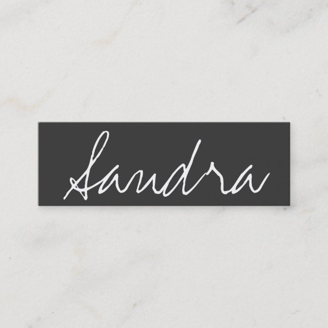 Mini Carte de visite maigre chic élégant de maquilleur (Devant)