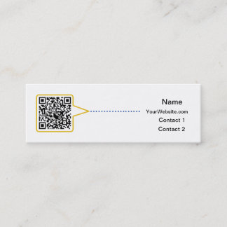 Mini Carte de visite maigre de code de QR