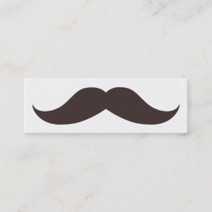 Mini Carte de visite maigre de fausse moustache