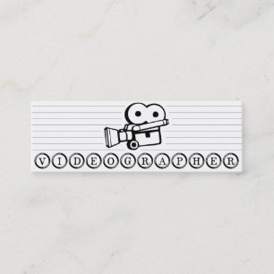 Mini Carte de visite maigre de Videographer