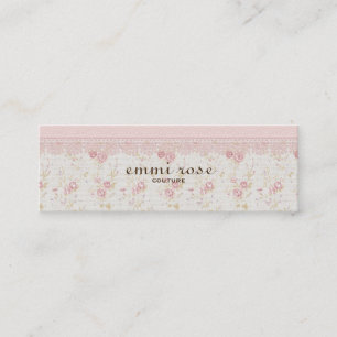 Mini Carte de visite mince d'impression minuscule rose