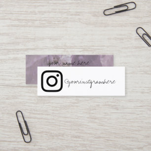 Mini carte de visite moderne de médias sociaux en